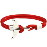 Gaira® Bransoleta Srebrną płetwą 3221, Kolor czerwony Gaira®