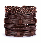 Gaira® Skórzana bransoleta 35630, Kolor skóry brązowy Gaira®