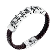 Gaira® Skórzana bransoleta Chain 30294-22, Kolor skóry brązowy Gaira®