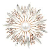 Gaira® Broszką Kwiat 312177, Kolor biały Gaira®