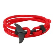 Gaira® Bransoleta Czarna płetwa 3210, Kolor czerwony Gaira®