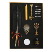 Gaira® Pióro kaligraficzne 70824 z woskiem uszczelniającym, Kolor czarny Gaira®