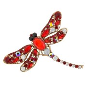 Gaira® Broszką Ważka 3052, Kolor czerwony Gaira®