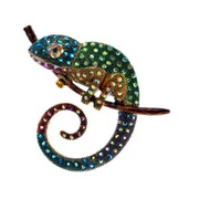 Gaira® Broszką Kameleon 340057, Kolor zielony Gaira®