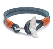 Gaira® Bransoleta Płetwa wieloryba 3207, Kolor skóry niebieski Gaira®