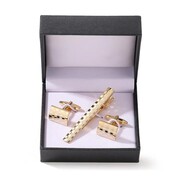 Gaira® Spinki do mankietów i do krawata 70942, Kolor złoty Gaira®