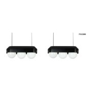 MOOSEE zestaw 2 lamp wiszących DROPS 3 czarny 5900168839250