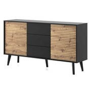 Komoda WILLOW KSZ154 Grafit / Dąb Artisan