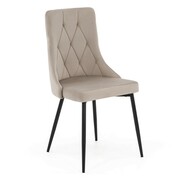 Krzesło tapicerowane DC-7225 | welur | ciemny beż #7