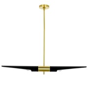 Lampa wisząca APOLLO 1 czarna - szczotkowane złoto 5900168819818