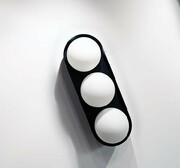 MOOSEE lampa ścienna DROPS 3 czarna 5900168827011