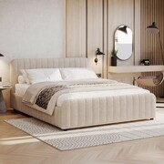 Łóżko tapicerowane z pojemnikiem SFG0167 | 180x200 | Boucle | Beżowy #3