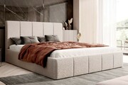 Łóżko tapicerowane z pojemnikiem SFG0114P | 140x200 | Boucle | Beżowy #3