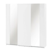 Szafa przesuwna 220 cm z lustrem MAXI MX-05 / biały