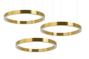 Lampa wisząca RING 80 + 80 + 80 złota na jednej podsufitce 5900168829060