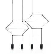 Lampa wisząca FLUSSO LINE 4 czarna 5900168814721