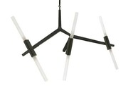 Lampa wisząca CANDELABR 6 czarna - aluminium, szkło 5900168822931