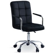 Krzesło obrotowe welurowe HARIS (DC-6096H) / czarne #66