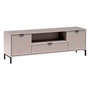 Nowoczesna szafka RTV frezowana LS-4 / Cashmere