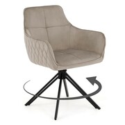 Krzesło obrotowe SC001 welur | Ciemny beż #7