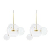 MOOSEE zestaw 2 lamp wiszących CAPRI 4 złoty 5900168839236