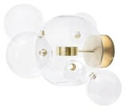 Kinkiet CAPRI WALL 6 złoty - 60 LED, aluminium, szkło 5900168818804
