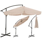 Parasol ogrodowy z wysięgnikiem 350cm | Beżowy 5906379261767