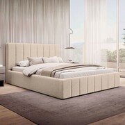 Łóżko tapicerowane SF1069 | 180x200 | Boucle | Beżowy