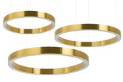 Lampa wisząca RING 60 + 80 + 100 złota na jednej podsufitce 5900168829022