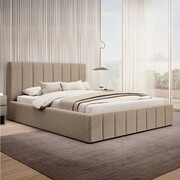 Łóżko tapicerowane z pojemnikiem SFG0116 | 180x200 | Boucle | Ciemny beż #4