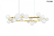 MOOSEE lampa wisząca ALURE OVAL 120 złota/mleczna 5900168835436