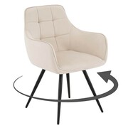 Krzesło obrotowe SC-003 | Welur | Beż #5