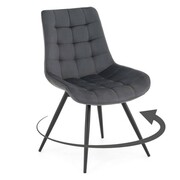 Krzesło obrotowe szare ART838 welur #21