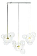 MOOSEE lampa wisząca CAPRI LINE 3 złota - 180 LED, aluminium, szkło 5900168817029