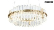 MOOSEE lampa wisząca SATURNUS 47 DUO złota - LED, kryształ, stal szczotkowana 5900168821934