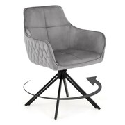 Krzesło obrotowe SC001 welur | Jasny szary #20