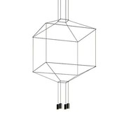 Lampa wisząca FLUSSO 4 czarna 5900168814684