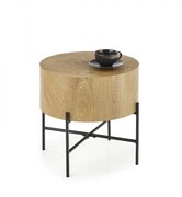 BROOKLYN-S ława dąb naturalny/czarny (1p=1szt) 2010001184966