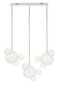 Lampa wisząca CAPRI LINE 3 złota / biała - 180 LED, aluminium, szkło 5900168834170