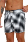 Bokserki Be Happy w biało-czarną kratkę S DN Nightwear