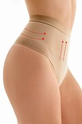 Stringi z wysoką talią modelujące beżowe L/XL Gabriella