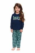 Piżama dziecięca Lazy ciemnoniebieska 146/152 DN Nightwear