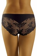 Majtki damskie z koronką Aria czarne XL Wolbar