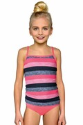 Dziewczęcy strój kąpielowy tankini Isabelka w paski 140 Lorin