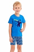 Piżama chłopięca Damian małpka niebieska 92 Taro