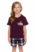 Piżama chłopięca i dziewczęca Chill teddy bordowa 146/152 DN Nightwear