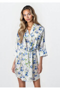 Szlafrok damski satynowy 90 flowers 3 XXL DKaren