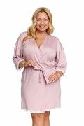 Szlafrok wiskozowy Papaya stary róż XXL DN Nightwear