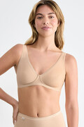 Biustonosz Sloggi Basic+ Soft Bra w kolorze beżowym 80B Sloggi
