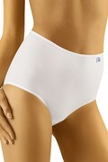 Figi damskie z podwyższonym stanem Maxi białe XXL Wolbar